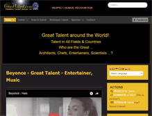 Tablet Screenshot of greattalent.com